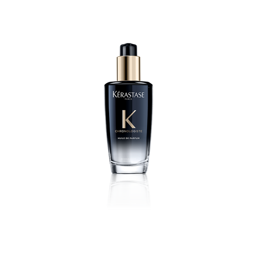 Botella de Huile de Parfum Chronologiste de Kérastase, vista frontal.
