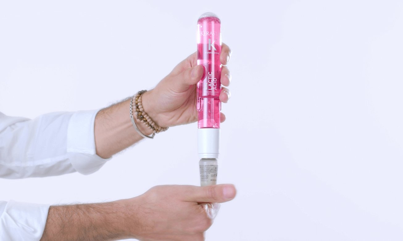 Fusio Dose custom hair treatment in salon